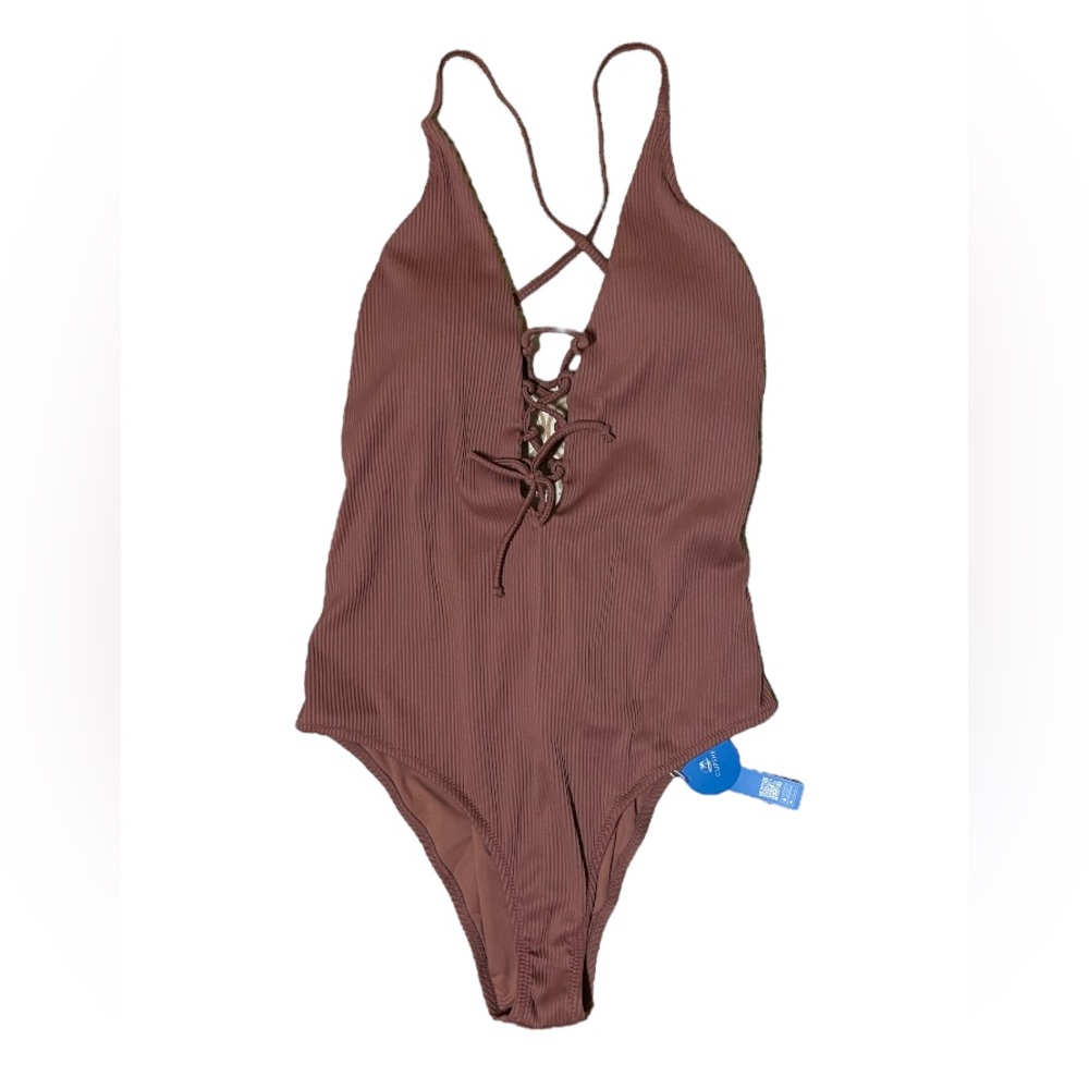 Cupshe Ribbed Remind Me Swimsuit - Picture 5 of 7